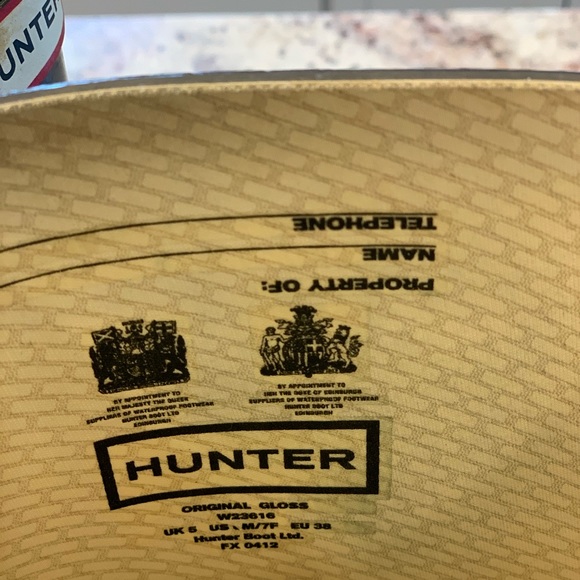 High gloss navy Hunter boots - Picture 5 of 9